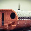 Foto van Ilogreen Barrel Ovaal 402x240 cm, twee kamers + terras