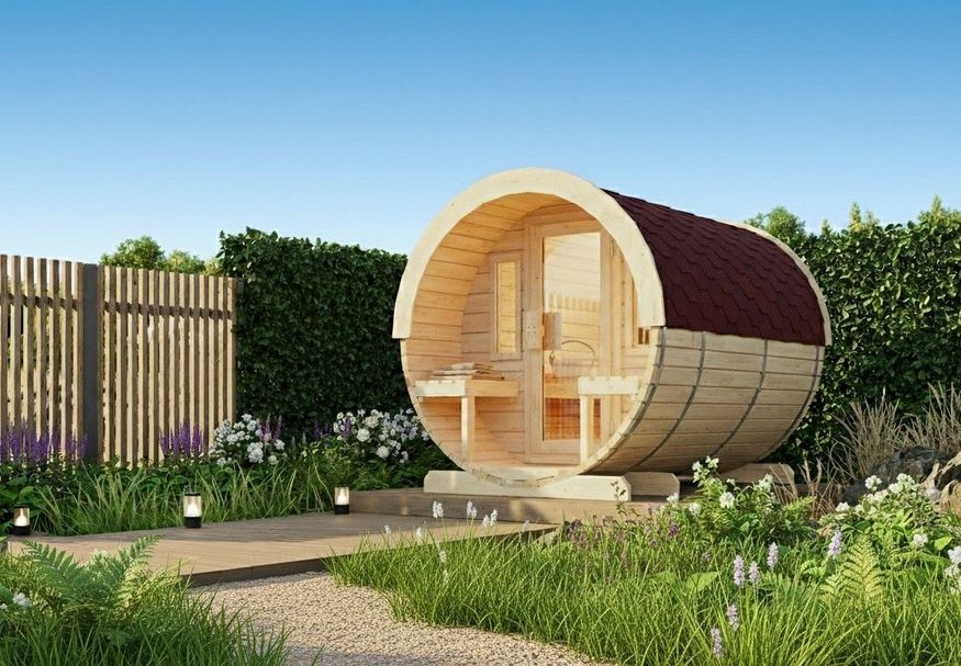 Foto van Ilogreen barrelsauna Eco 190x250 cm