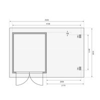 Foto van Karibu 77937 Bastrup 4 Blokhut met veranda 200cm