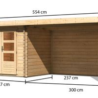 Foto der Karibu 91531 Bastrup 2 Gartenhaus Mit veranda 300cm
