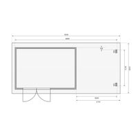 Foto van Karibu 78677 Bastrup 8 Blokhut met veranda 300cm
