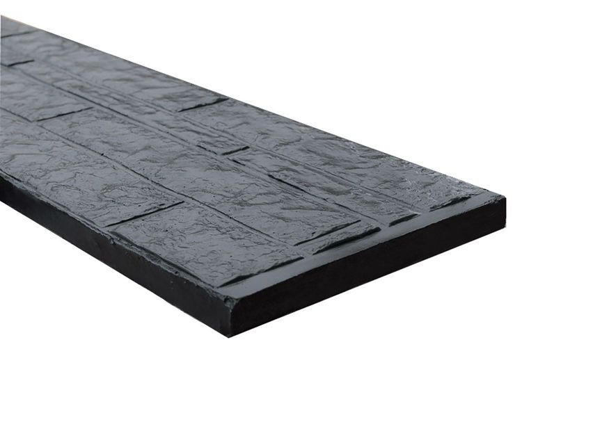 Beton onderplaat rotsmotief gecoat antra 3x36x184 Foto van Beton onderplaat rotsmotief gecoat antra 3x36x184