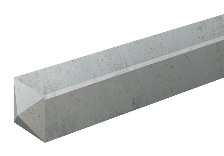 Foto van Beton Paal grijs 10x10x310 cm