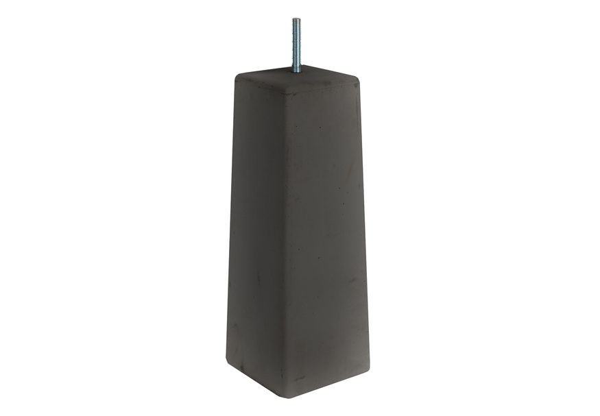 Poer beton zwart 15cm incl. verstelbare plaat facet 12 Foto van Poer beton zwart 15cm incl. verstelbare plaat facet 12