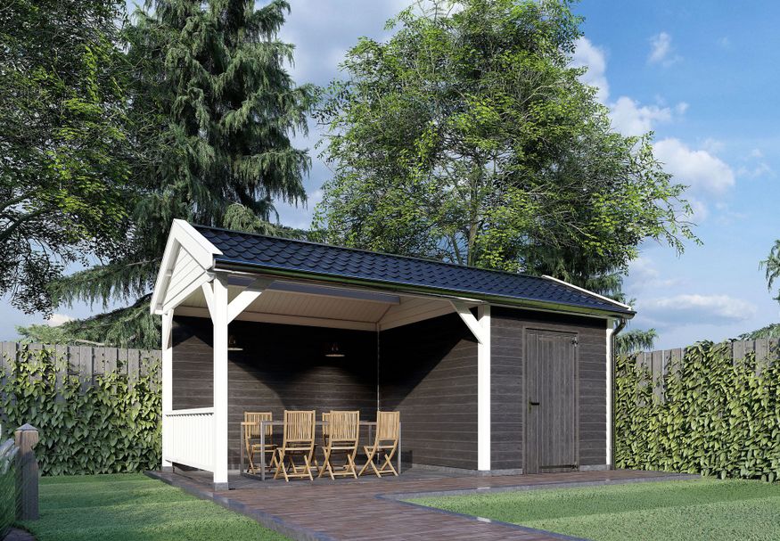 Trendhout Betula Außenaufenthalt 400x350 cm Foto von Trendhout Betula Außenaufenthalt 400x350 cm