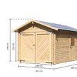 Foto van Karibu Blokhutgarage - 28mm (54133)
