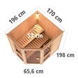 Foto van Karibu binnensauna Amelia 1 (66743)