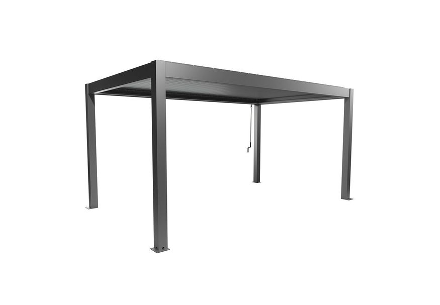 Foto van Biohort Pergola 500 x 300 cm Kwartsgrijs metallic