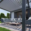 Foto van Biohort Pergola 300 x 300 cm Donkergrijs metallic