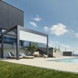 Foto van Biohort Pergola 400 x 300 cm Donkergrijs metallic