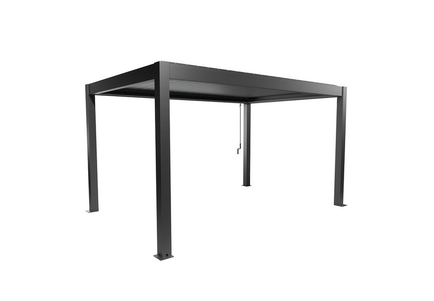 Foto van Biohort Pergola 450 x 300 cm Donkergrijs metallic