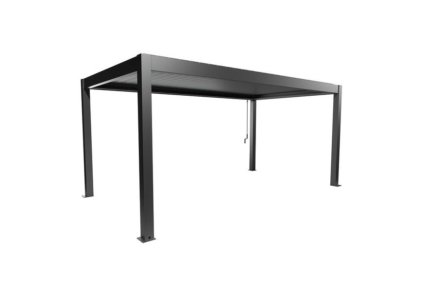 Foto van Biohort Pergola 550 x 300 cm Donkergrijs metallic