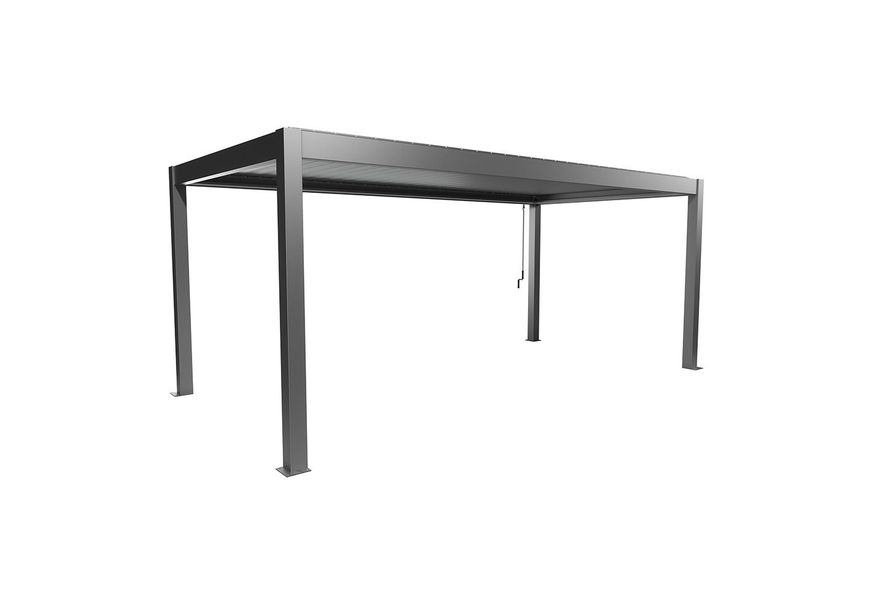 Foto van Biohort Pergola 600 x 300 cm Kwartsgrijs metallic