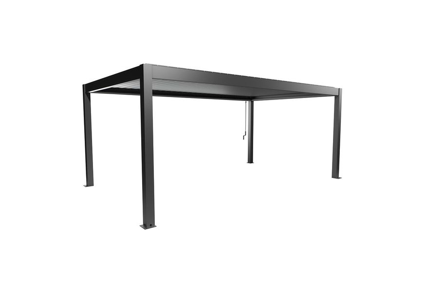 Foto van Biohort Pergola 600 x 350 cm Donkergrijs metallic