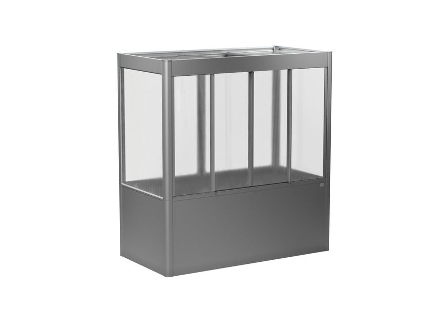 Biohort Tuinkas Florentina 2x1 Maxi Kwartsgrijs metallic Foto van Biohort Tuinkas Florentina 2x1 Maxi Kwartsgrijs metallic