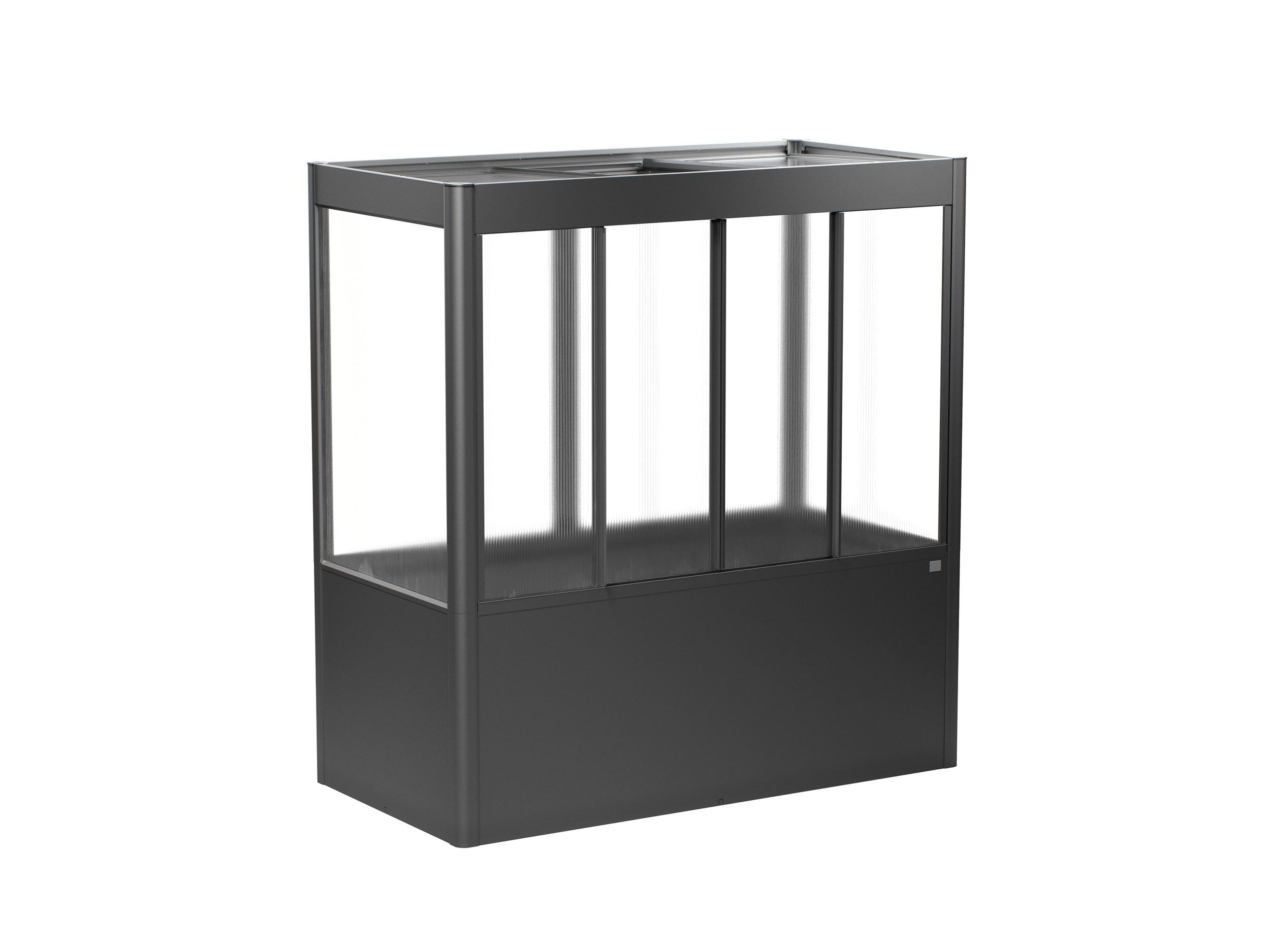 Foto van Keter Tuinkas Florentina 2x1 Donkergrijs metallic