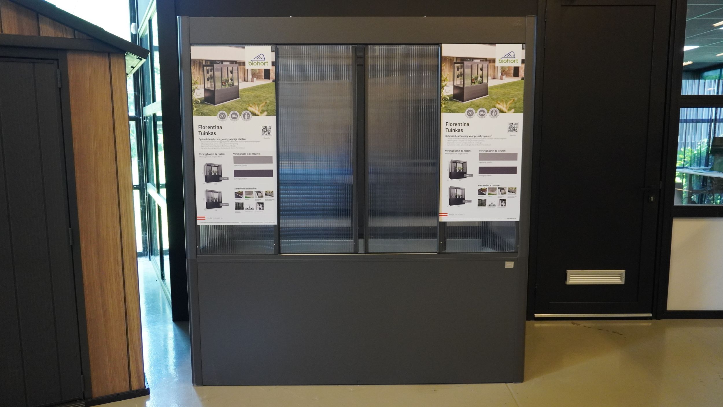 Foto van Biohort Tuinkas Florentina 2x1 Donkergrijs metallic