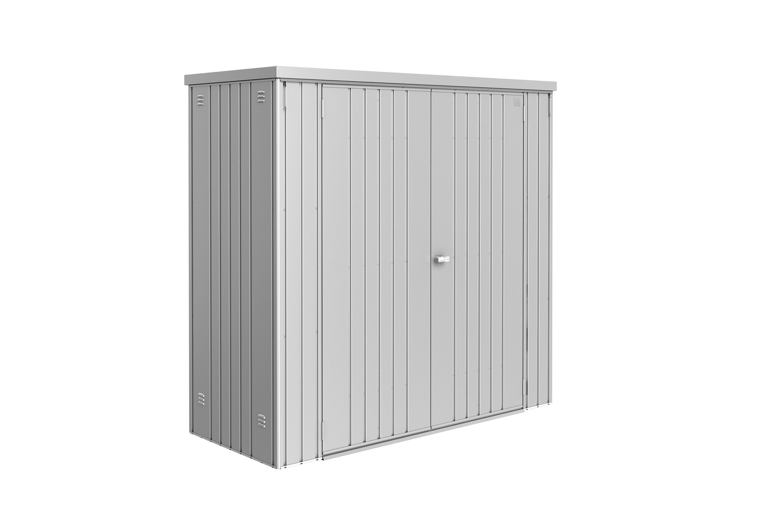 Foto van Biohort tuinkast zilver metallic 190