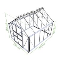 Foto van Royal Well Blockley 108 - zwart gecoat - veiligheidsglas 3mm
