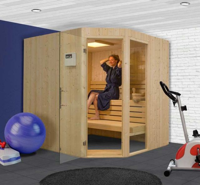Foto der Hot Orange Bluebell Heimsauna