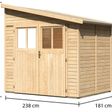 Foto von Karibu Bomlitz 2 Gartenhaus (68357)