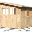 Foto van Karibu Bomlitz 3 tuinhuis (68862)