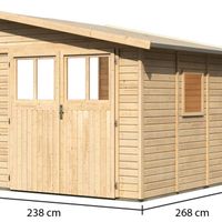 Foto der Karibu 68862 Gartenhaus Bomlitz 3