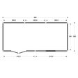 Foto van Woodacademy Douglas tuinhuis Borniet Excellent 680x300 cm