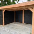 Foto van WoodAcademy Bristol Nero Tuinhuis 500x300 cm