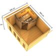 Foto van Karibu buitensauna Mainburg 2 - Set A - terragrijs (36027)