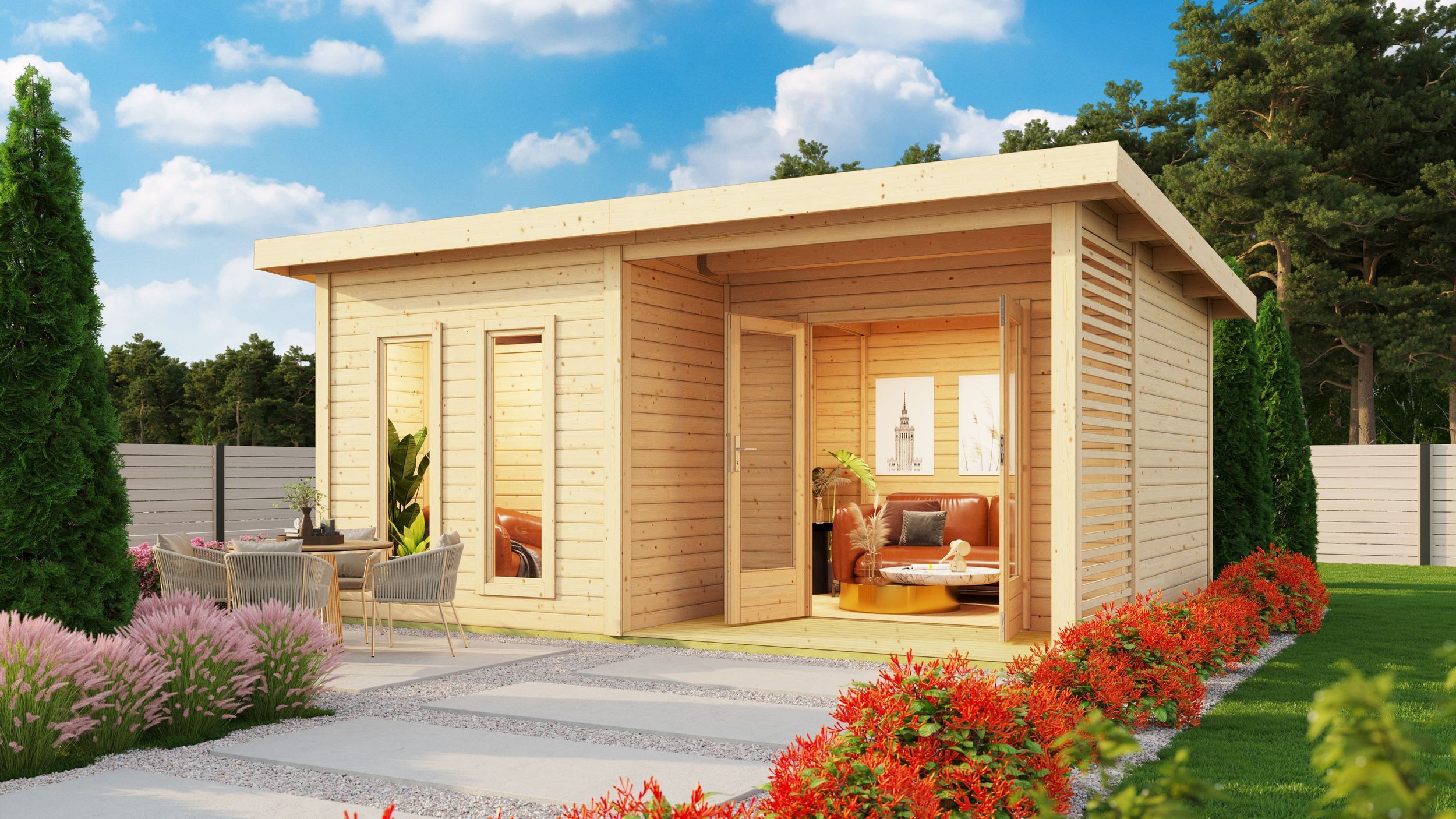 Foto van Karibu 36298 Mainburg 5 buitensauna