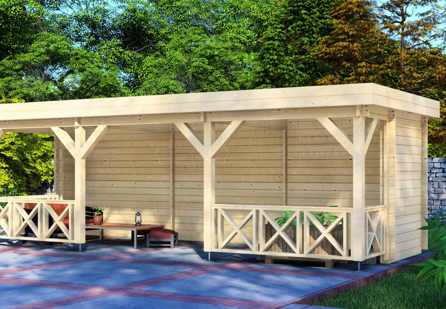 Graed 230720 Überdachung Canopy Offen 750x300 cm - 44 mm Foto von Graed 230720 Überdachung Canopy Offen 750x300 cm - 44 mm