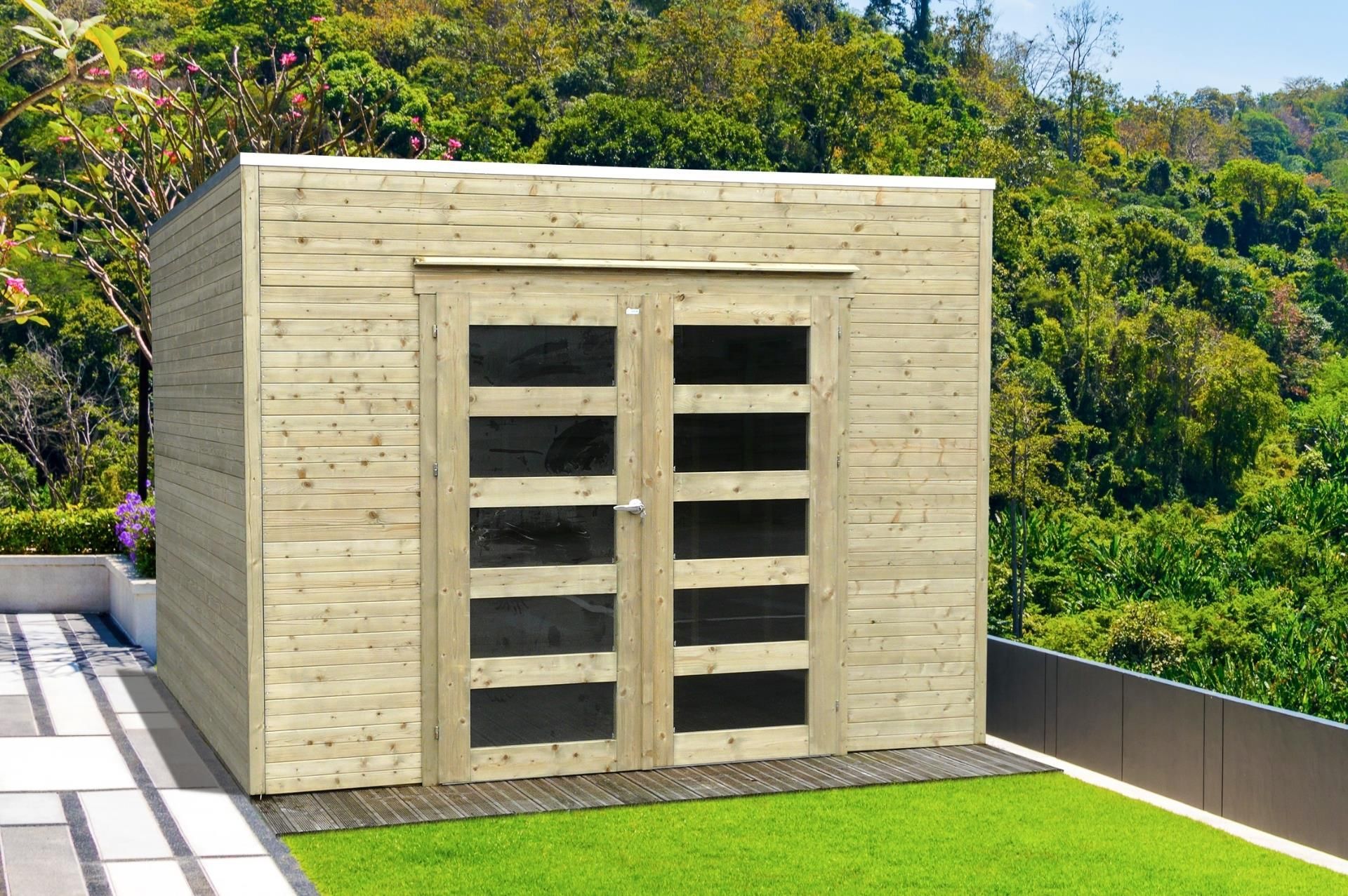 Foto van Solid s8741-1 tuinhuis Bari - Hogedruk geïmpregneerd