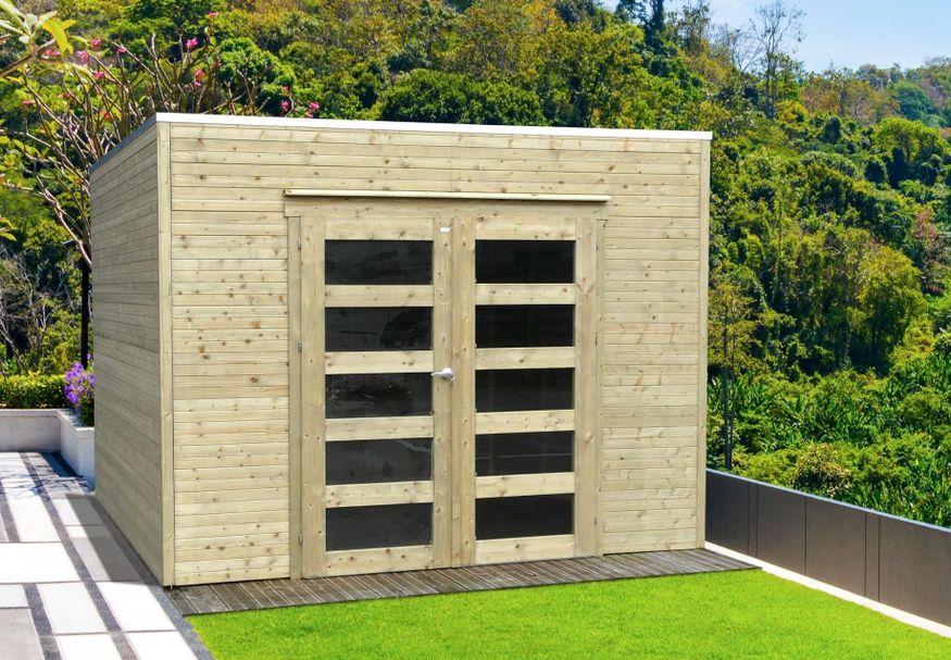 Solid s8741-1 tuinhuis Bari - Hogedruk geïmpregneerd Foto van Solid s8741-1 tuinhuis Bari - Hogedruk geïmpregneerd