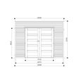 Foto van Solid s8731-1 tuinhuis Capri - Hogedruk geïmpregneerd