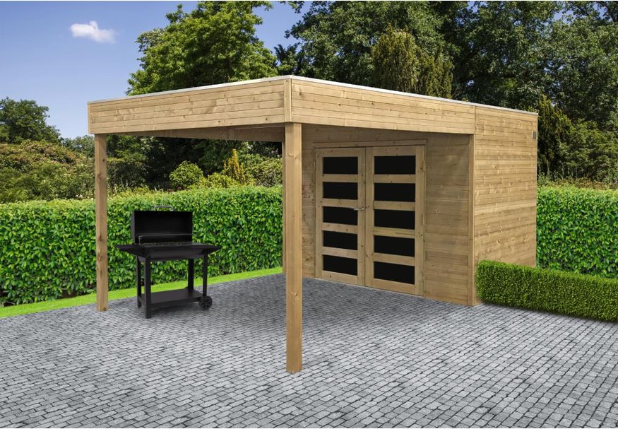 Solid s8733-1 tuinhuis Potenza - Hogedruk geïmpregneerd Foto van Solid s8733-1 tuinhuis Potenza - Hogedruk geïmpregneerd