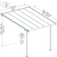 Foto van Palram - Canopia Capri Aluminium Veranda
