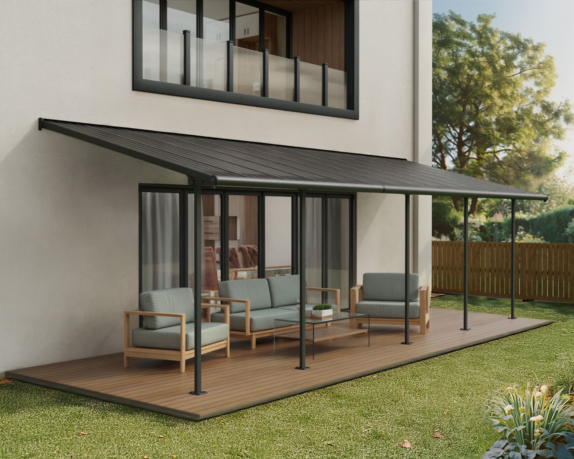 Foto van Palram - Canopia Capri Aluminium Veranda