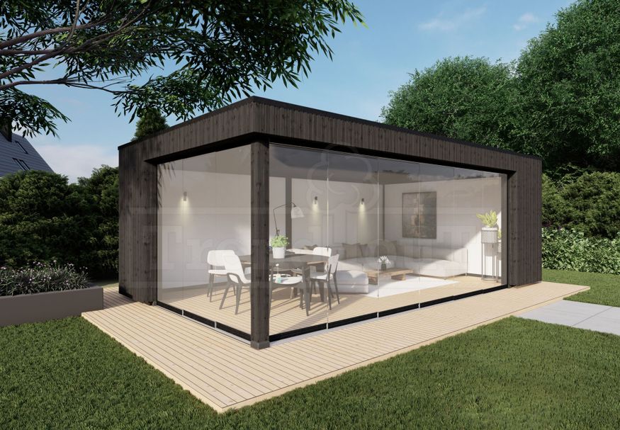 Foto von Trendhout Außenaufenthalt Capri rechts 720x425 cm