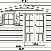 Foto der Solid Chamonix S8982 Gartenhaus