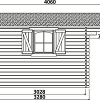 Foto der Solid Chamonix S8982 Gartenhaus