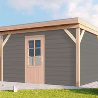Foto van WoodAcademy houten tuinhuis Chevalier grigio