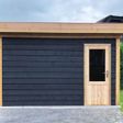 Foto van WoodAcademy houten tuinhuis Chevalier nero 300x300 cm