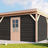 Foto van WoodAcademy houten tuinhuis Chevalier nero