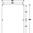 Foto van WoodAcademy houten tuinhuis Chevalier nero 300x400 cm