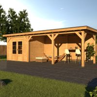 Foto van Duxwood tuinhuis met overkapping Nendaz