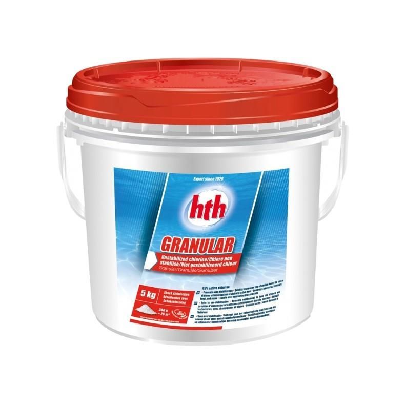 Foto van HTH Chloorshock 5 kg (Calcium Hypochlorite Granulaat)