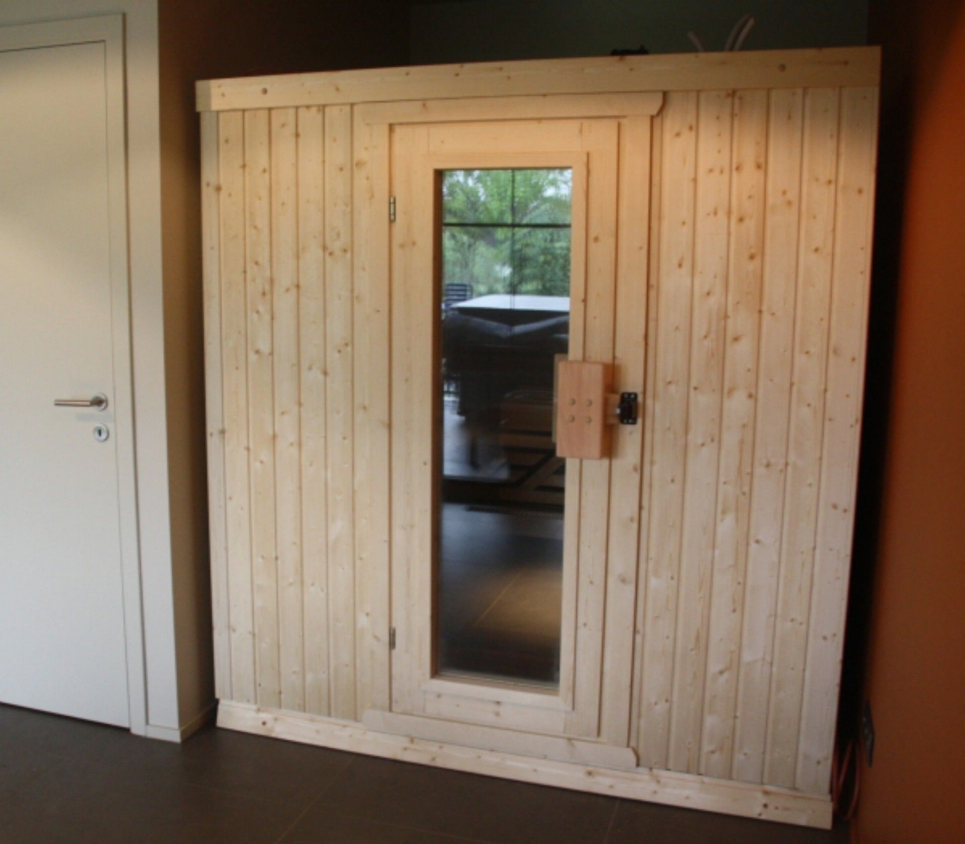 Foto van Azalp elementsauna Classic 263x263 cm - vuren