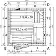 Foto van Azalp Elementsauna 135x135 cm, vuren