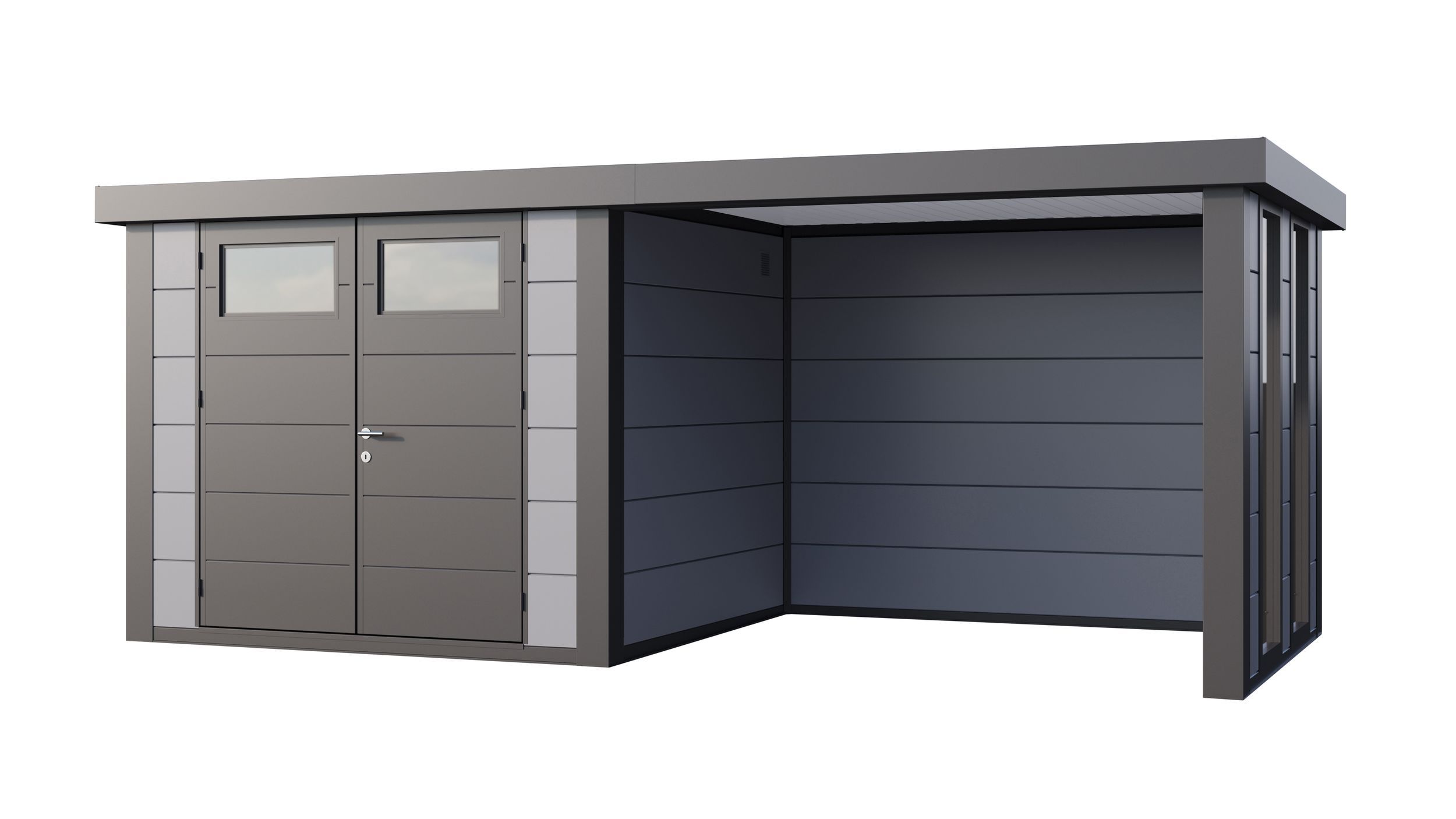 Foto van Telluria Classico 2724 metalen tuinhuis met lounge small rechts